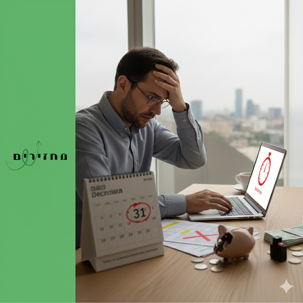 הדד-ליין מתקרב: מי יפסיד הרבה כסף עד 31.12.2025 – והאם ניתן להימנע מזה?